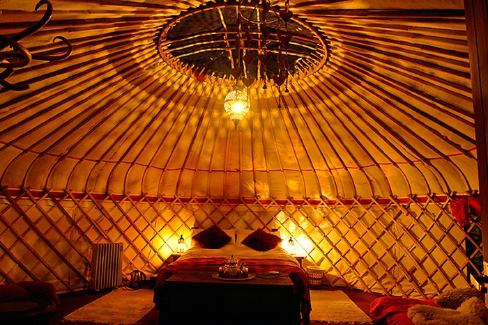 4. yurt in the paddock - watch the stars through the crown roof